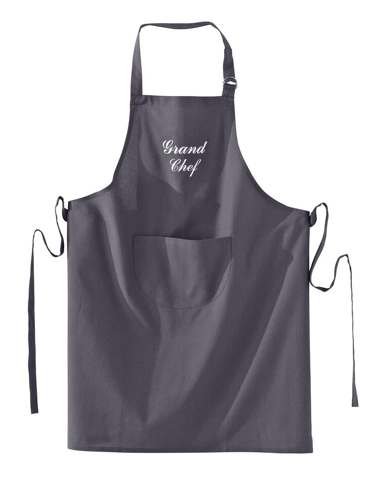 Tablier adulte personnalisable (gris)