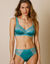 Culotte maille satinée et dentelle Salford - lot de 2 (lagon + émeraude)
