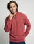 Sweat chaud col montant zipp&eacute; maille c&ocirc;tel&eacute;e (rose fonc&eacute;)