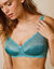 Soutien-gorge maille satinée et dentelle Salford sans armatures - lot de 2 (lagon + émeraude)