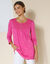 Tunique macramé manches longues (rose indien)