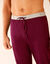 Pantalon pyjama bas resserrés - lot de 2 (gris + bordeaux)