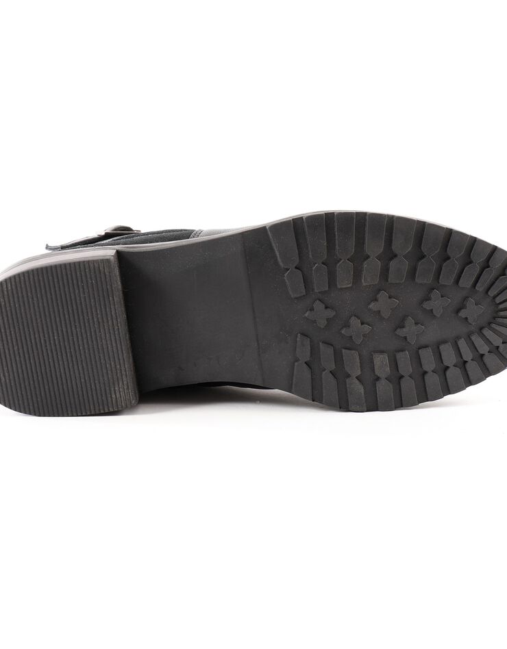 Boots en cuir esprit motardes (noir) Boots en cuir esprit motardes (noir)