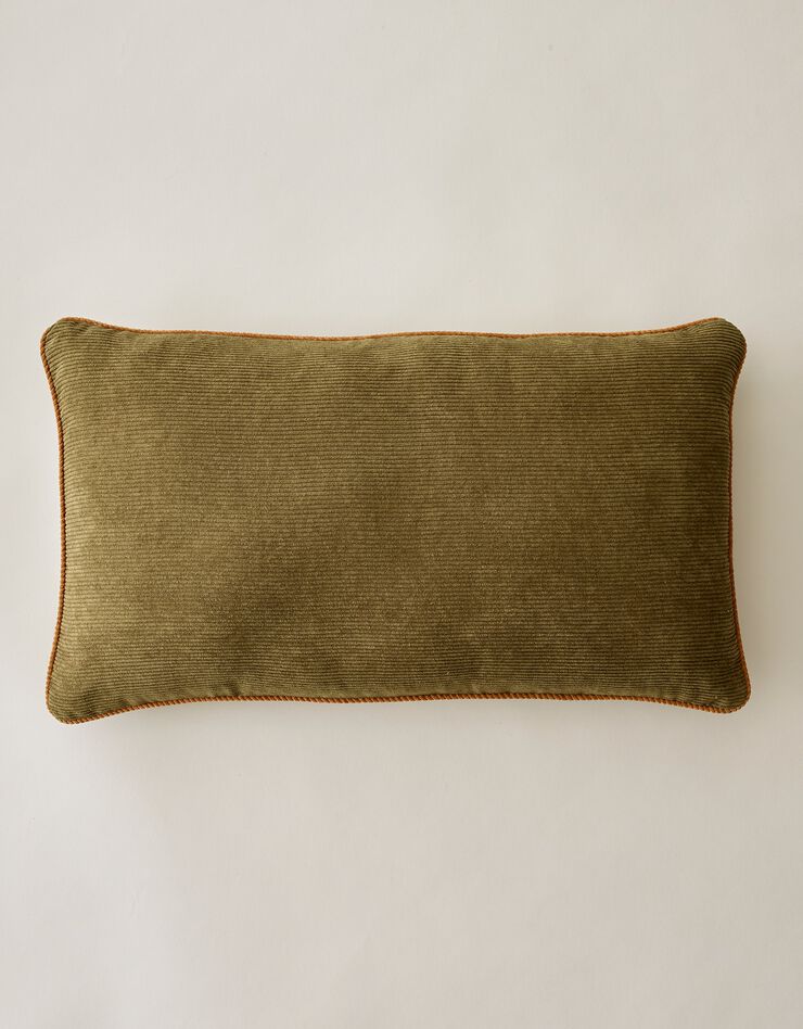 Housse de coussin en velours côtelé Savana - lot de 2 (kaki) Housse de coussin en velours côtelé Savana - lot de 2 (kaki)