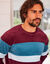 Pyjama tricolore velours manches longues (bordeaux)