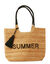 Sac de plage en jute brodé "summer" (naturel)