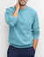 Sweat molleton col rond (bleu vert)