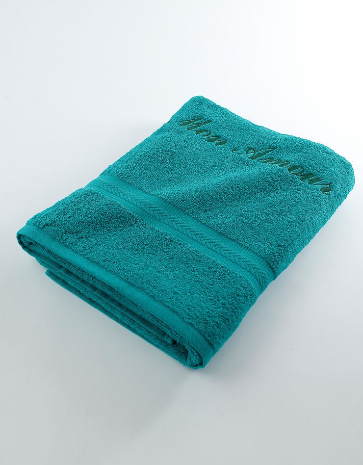 Serviette éponge personnalisable confort moelleux (émeraude) Serviette éponge personnalisable confort moelleux (émeraude)