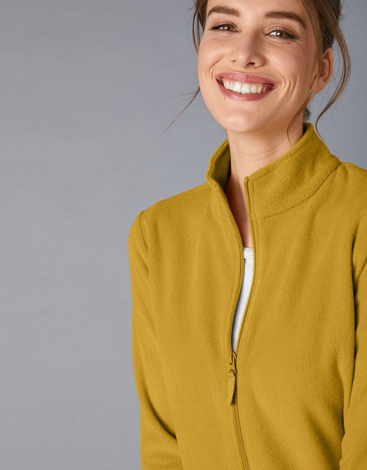Veste polaire zippée manches longues (miel) Veste polaire zippée manches longues (miel)