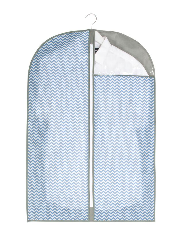 Housse vêtements imprimée petit modèle - lot de 2 (gris)