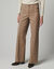 Pantalon large d&eacute;tails plis piqu&eacute;s, petite stature (beige)