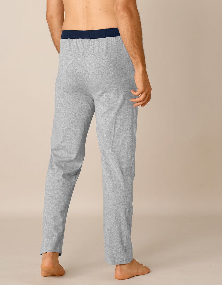 Pantalon pyjama bas droits - lot de 2 (gris + marine) Pantalon pyjama bas droits - lot de 2 (gris + marine)
