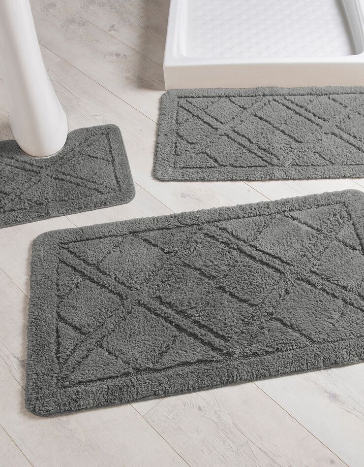 Tapis de bain losanges (gris) Tapis de bain losanges (gris)