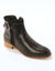 Boots plates en cuir (noir)