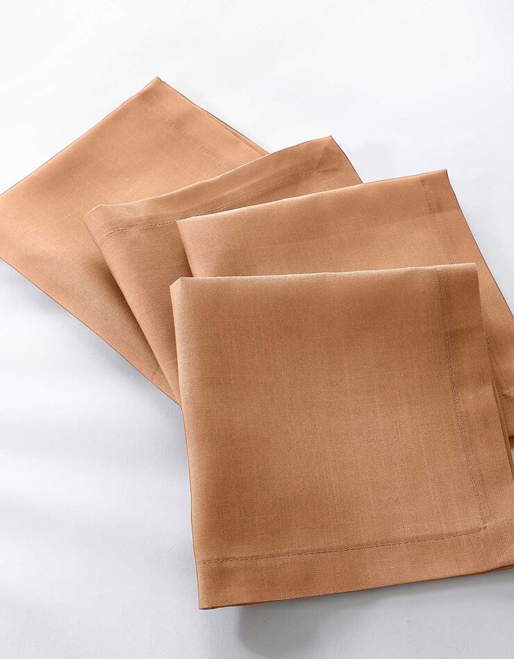 Nappe aspect lin (caramel) Nappe aspect lin (caramel)