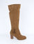 Bottes à talon avec lien cheville (caramel)