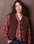 Veste sans manches, maille bouclette (chocolat)