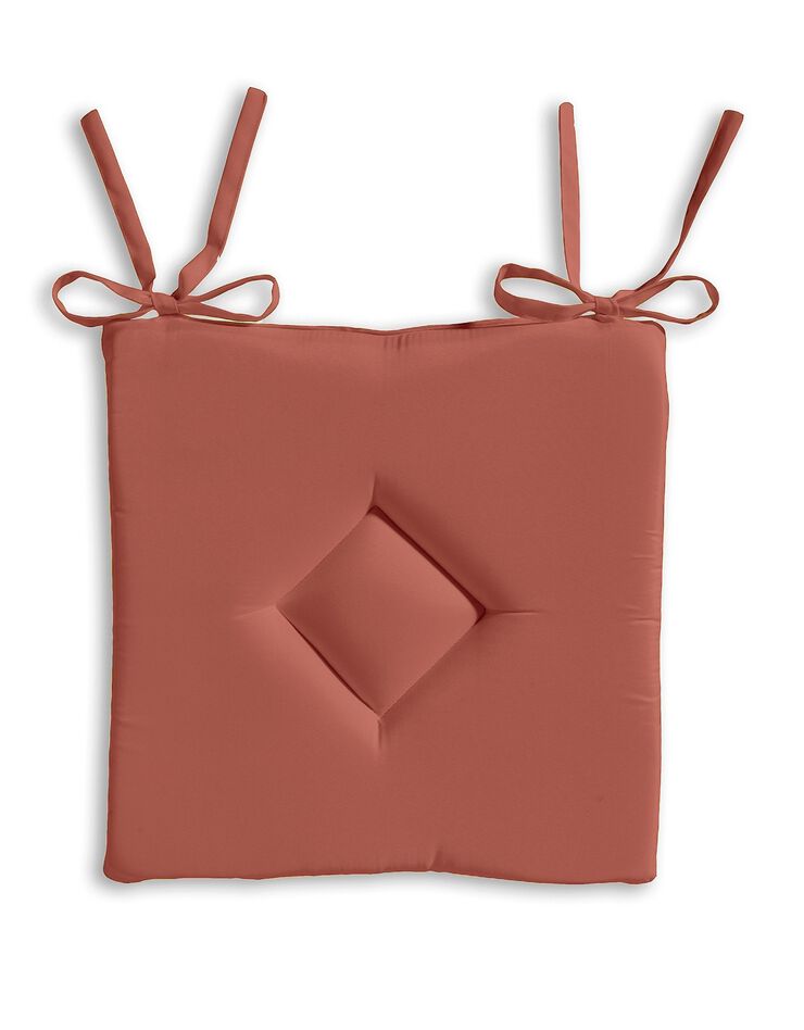 Galette de chaise unie - lot de 2 (terracotta) Galette de chaise unie - lot de 2 (terracotta)