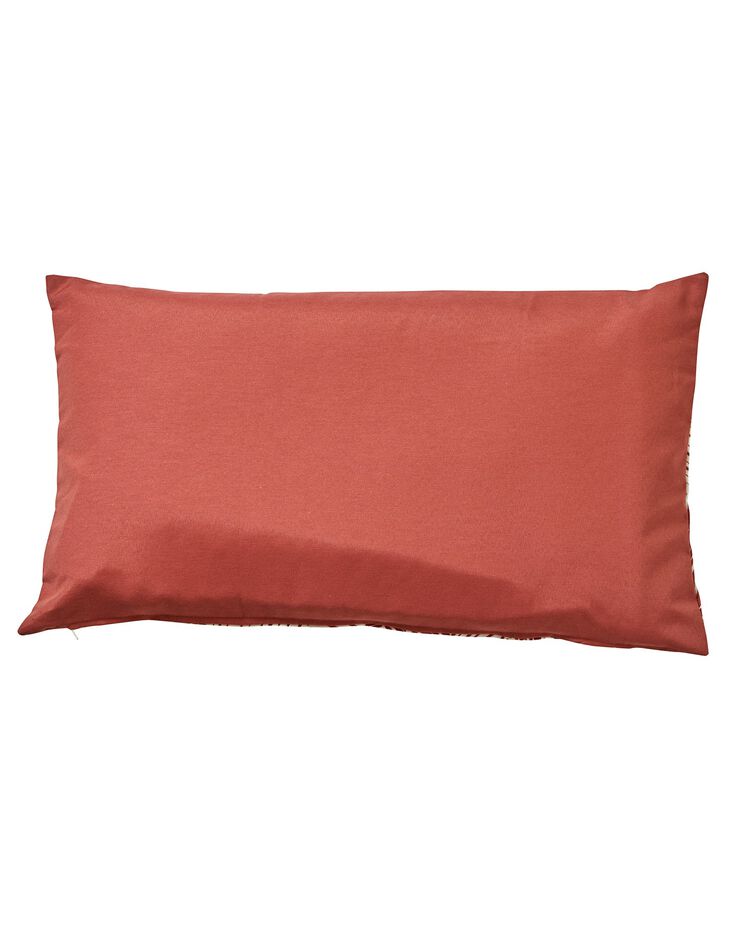 Housse de coussin carrée imprimé feuillage - lot de 2 (terracotta) Housse de coussin carrée imprimé feuillage - lot de 2 (terracotta)