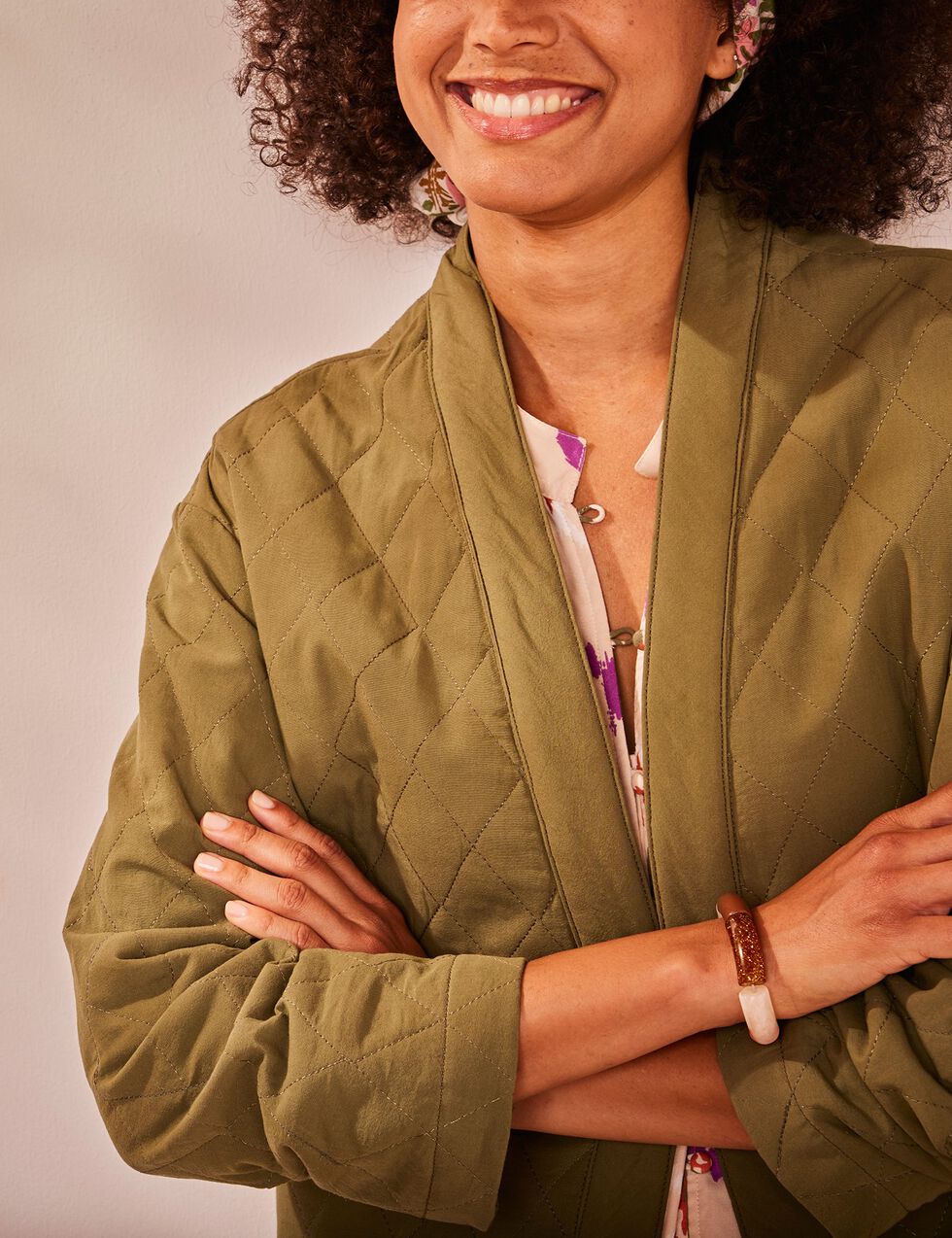 Veste matelassée imprimée JILL