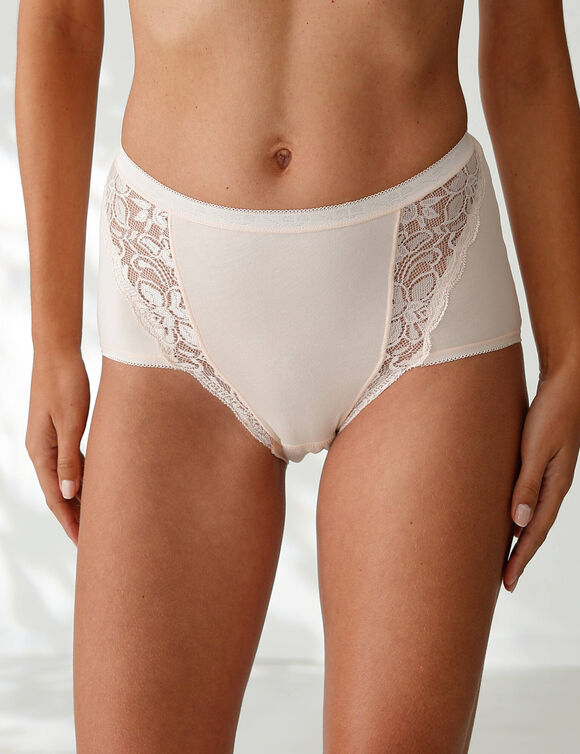 Culotte super maxi dentelle - lot de 3 (noir + nude + blanc)