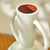 Vase rond céramique, double anses - hauteur 29,5 cm (gris)