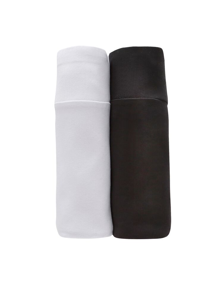 Panty coton stretch invisible et anti-frottement- lot de 2 (blanc + noir) Panty coton stretch invisible et anti-frottement- lot de 2 (blanc + noir)