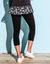 Legging 3/4 uni - lot de 2 (noir / noir)