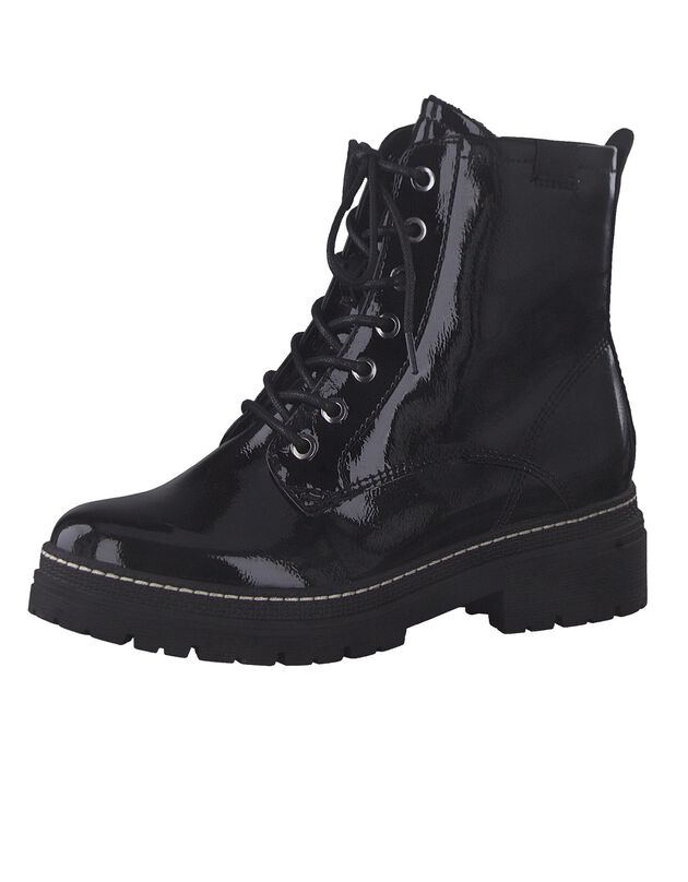 Boots vernis noir - largeur confort (noir)