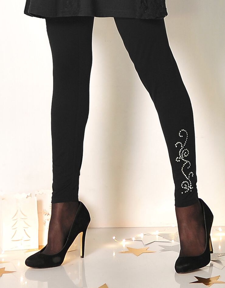 Legging strass bas de jambe (noir) Legging strass bas de jambe (noir)