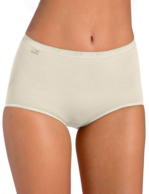 Culotte maxi Basic+, lot de 3 achetées +1 GRATUITE (1) (nude)