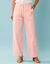 Pantalon coupe large, petite stature (rose p&acirc;le)