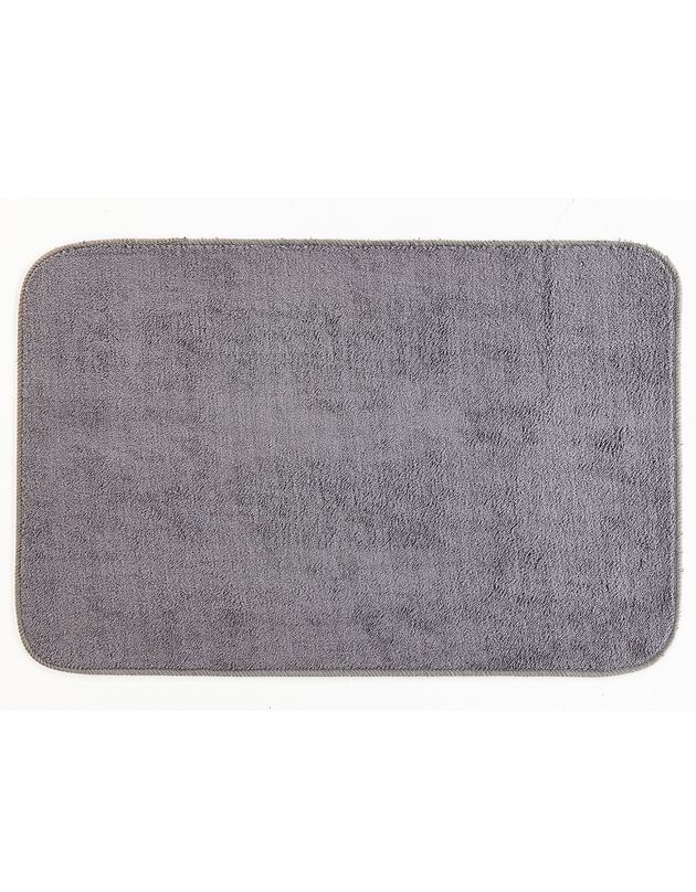 Tapis de cuisine microfibre absorbante unie (gris anthracite)