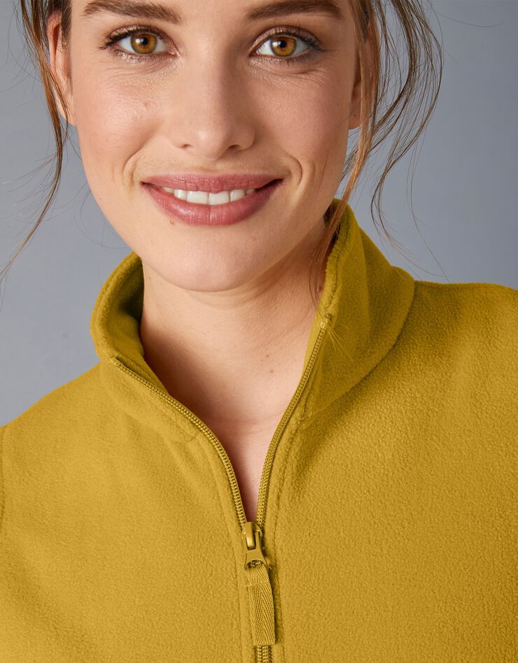 Veste polaire zippée sans manches (miel) Veste polaire zippée sans manches (miel)