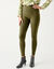 Legging taille haute, ventre plat (kaki)