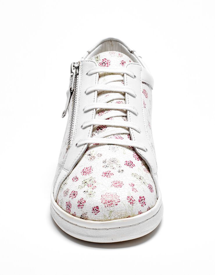 Tennis zippées en cuir perforé (multicolore)