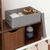 Bo&icirc;te de rangement pliable grise (gris)