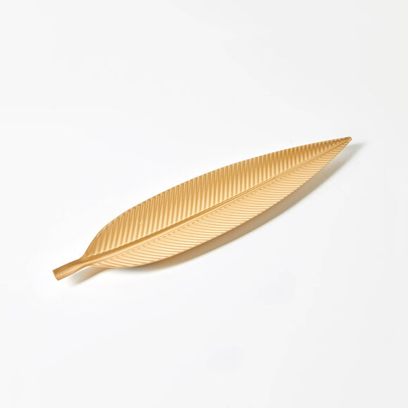 Centre de table feuille dor&eacute;e (dor&eacute;)