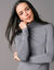 Sous-pull uni col roulé stretch (gris)