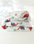 Couette coton imprim&eacute;e Oiseaux 400 g/m2 (blanc)