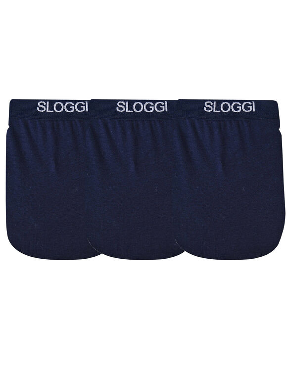 Slip ouvert maxi - lot de 3 (marine)