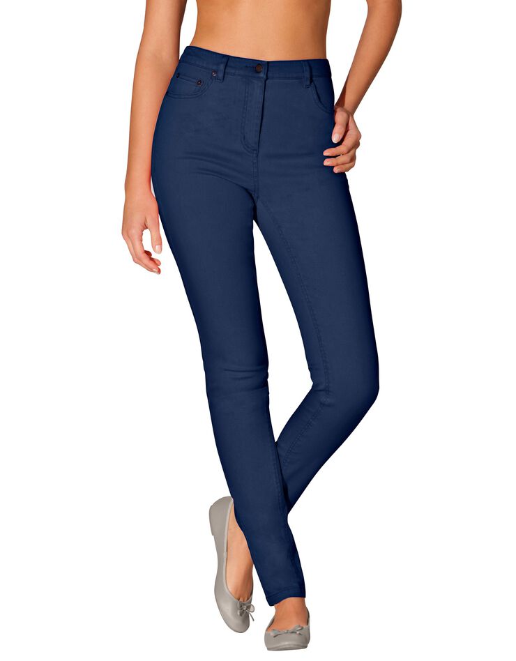 Pantalon coupe fuselée couleur (marine) Pantalon coupe fuselée couleur (marine)