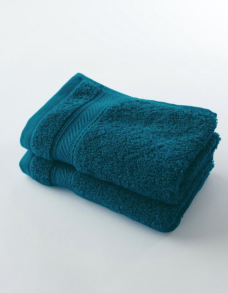 Éponge unie 540g/m2 confort luxe  (bleu paon)