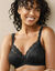 Soutien-gorge emboîtant en maille satinée et dentelle « Stelina" - avec armatures (noir)