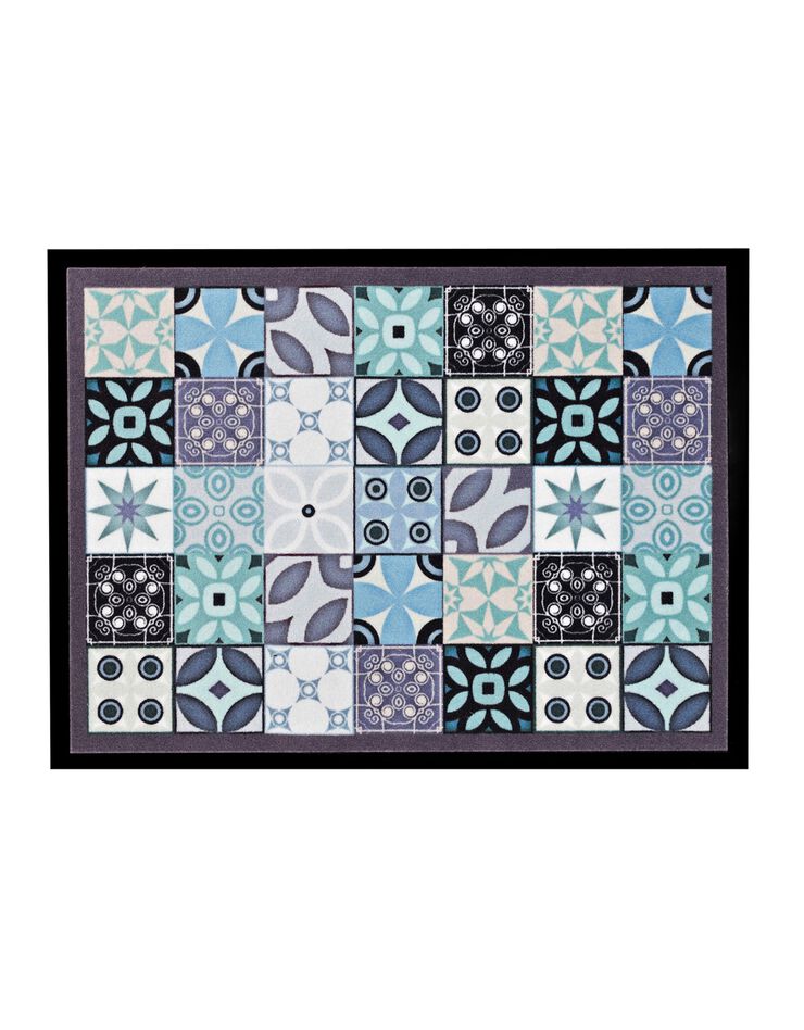 Tapis anti-poussière rosaces (bleu) Tapis anti-poussière rosaces (bleu)