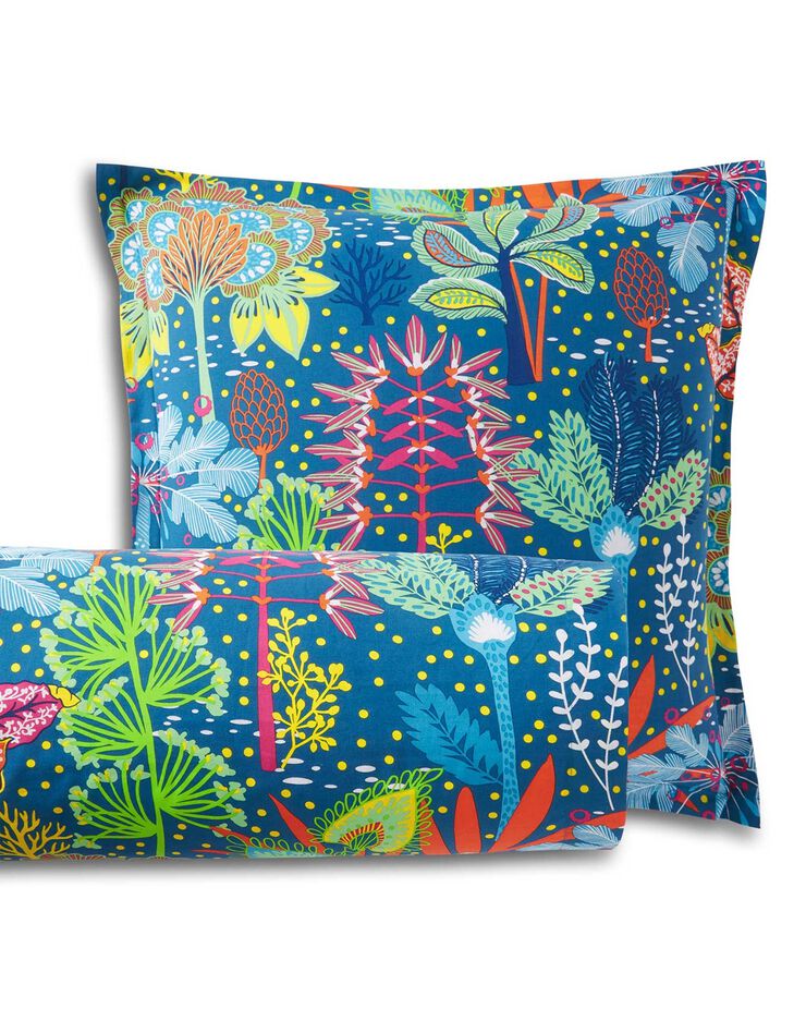 Linge de lit Laureline coton (bleu)
