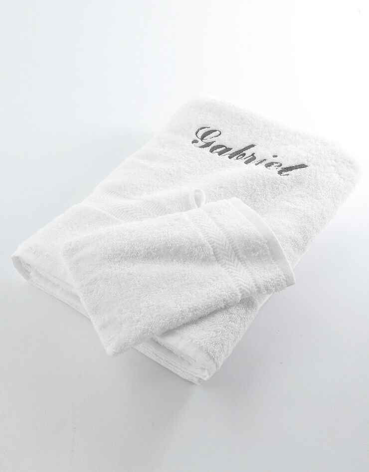 Serviette éponge personnalisable confort moelleux (blanc) Serviette éponge personnalisable confort moelleux (blanc)