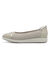 Ballerines cuir compensées (beige)