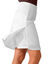 Short-jupette en maille (blanc)