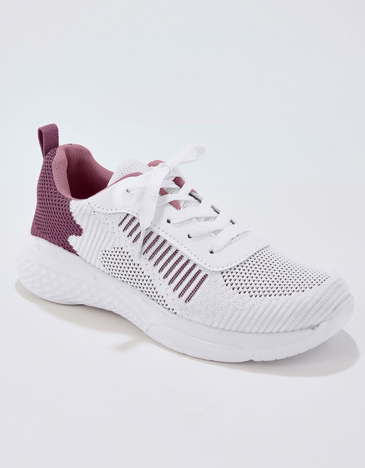 Baskets de sport femme ultra-légères - blanc/rose (blanc / rose) Baskets de sport femme ultra-légères - blanc/rose (blanc / rose)